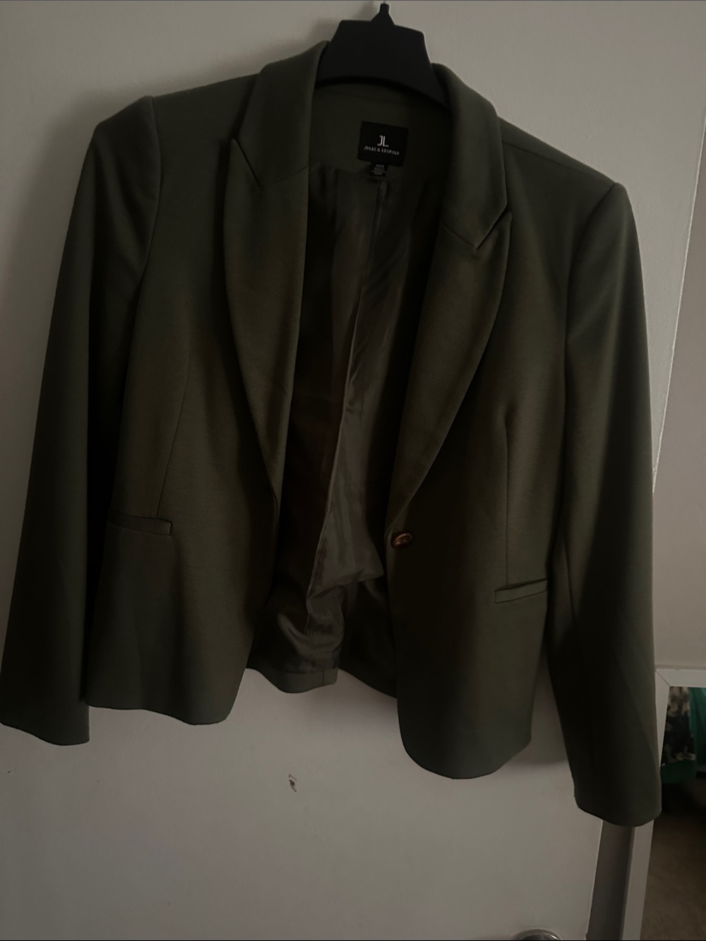 Jules & Leopold Olive Green Tailored Blazer